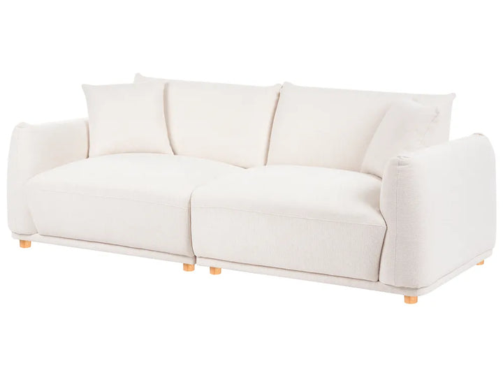 Sofa 3 Seater Fabric Off-White Damika