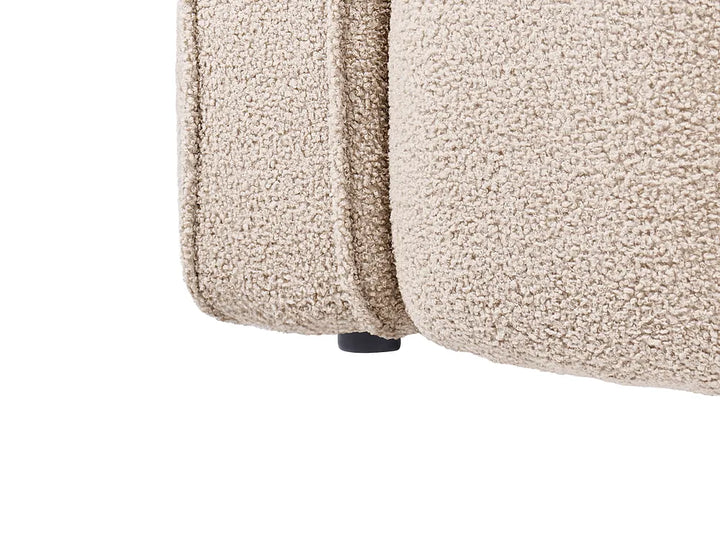 Sofa 2 Seater Boucle Beige Cevyn