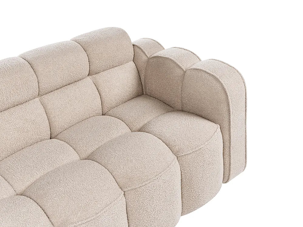 Sofa 2 Seater Boucle Beige Cevyn