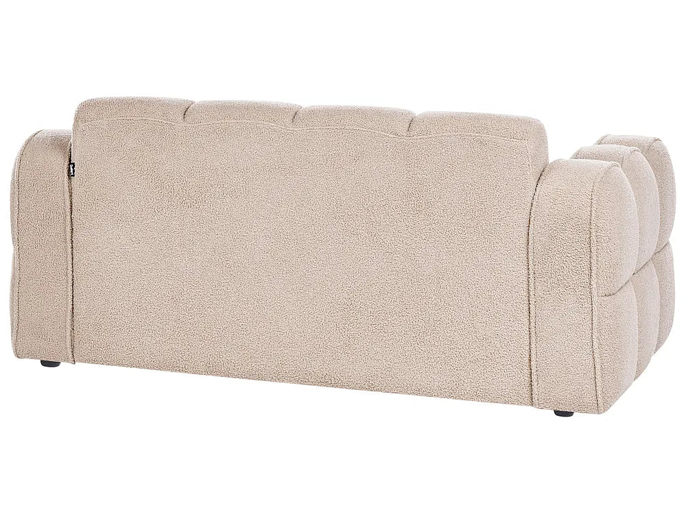Sofa 2 Seater Boucle Beige Cevyn