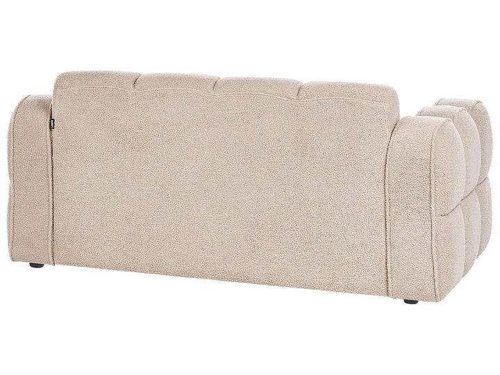Sofa 2 Seater Boucle Beige Cevyn