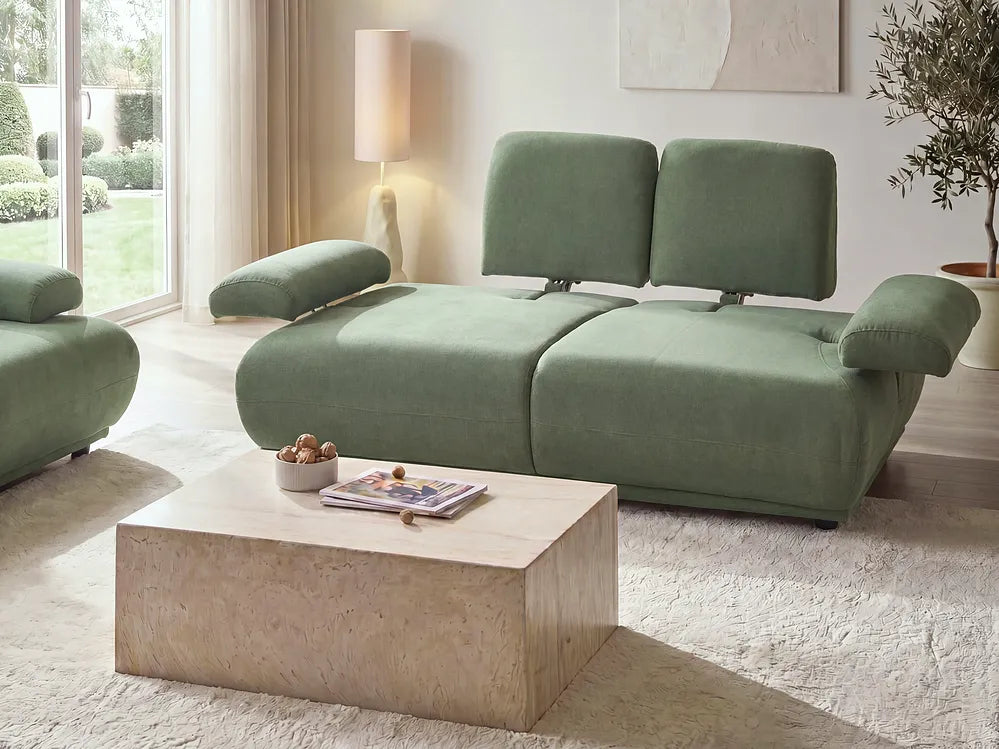 Living Room Set 5 Seater Light Green Orella