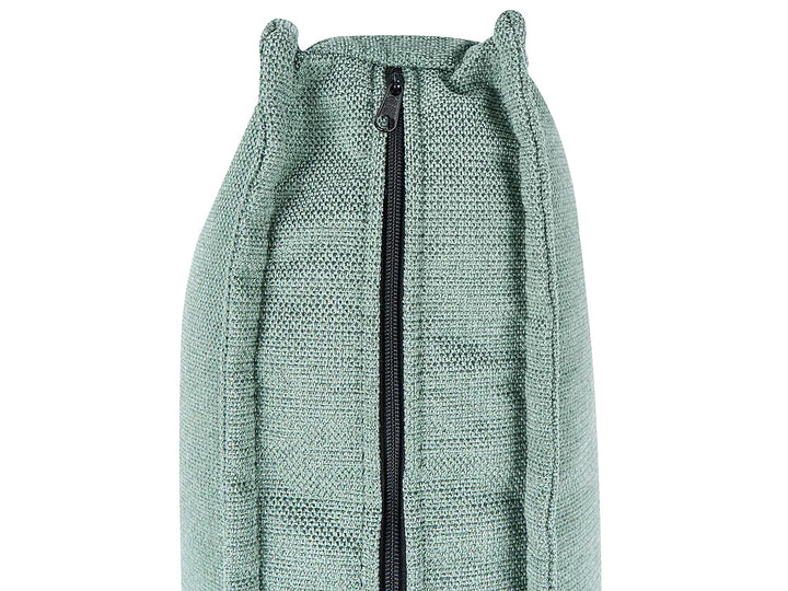 Corner Sofa Bed 3 Seater with Storage Fabric Light Green Right Hand Brittanni