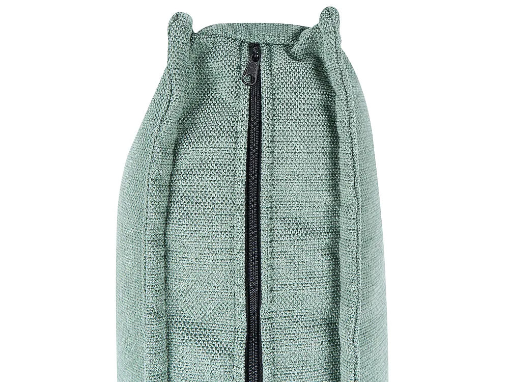 Corner Sofa Bed 3 Seater with Storage Fabric Light Green Left Hand Brittanni