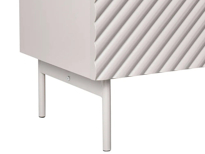 3 Door Sideboard Light Beige Cosette