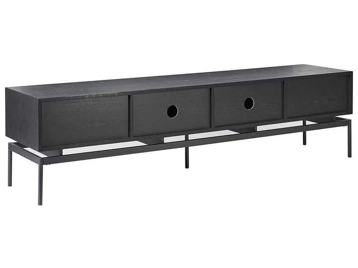 TV Stand Black/ Light Brown Luelle
