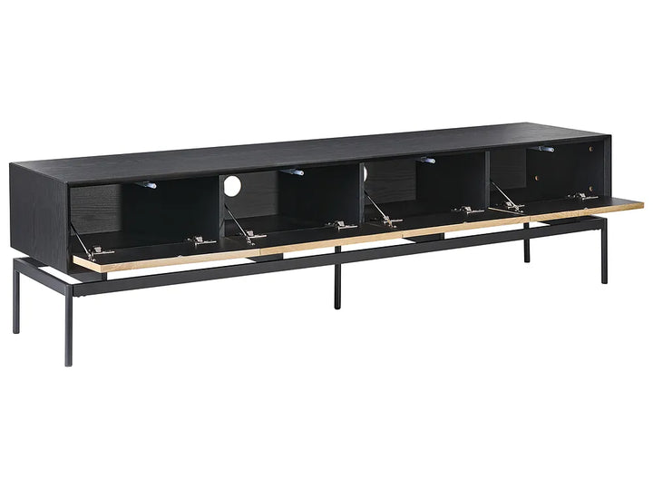 TV Stand Black/ Light Brown Luelle