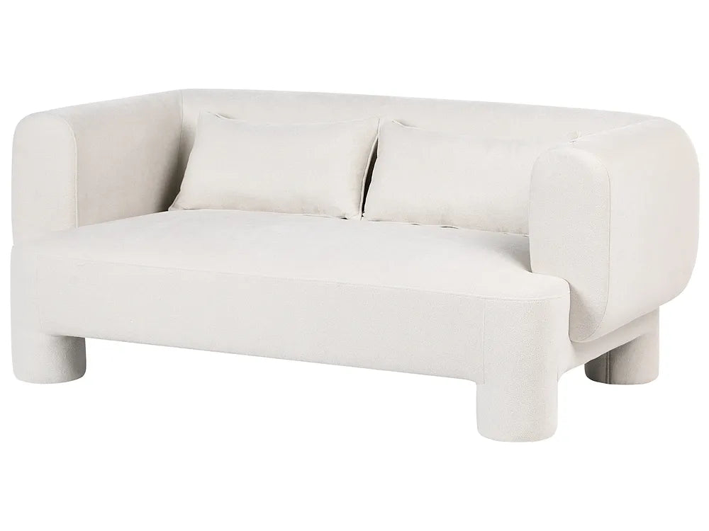 Beige sofa on a white background