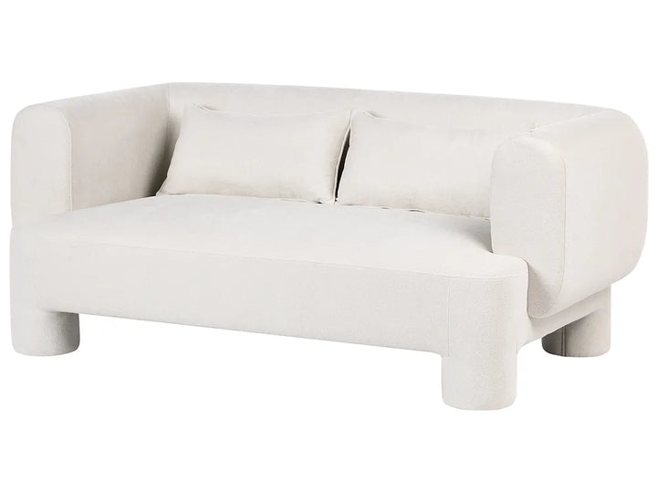 Beige sofa on a white background