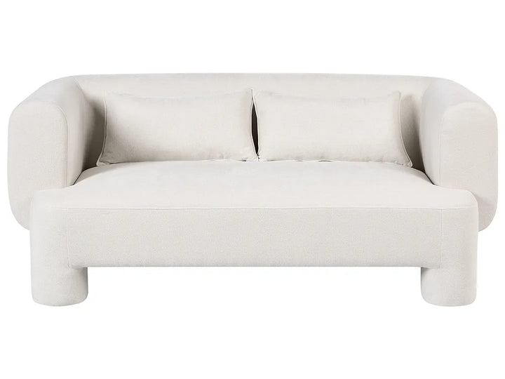 Beige sofa on a white background