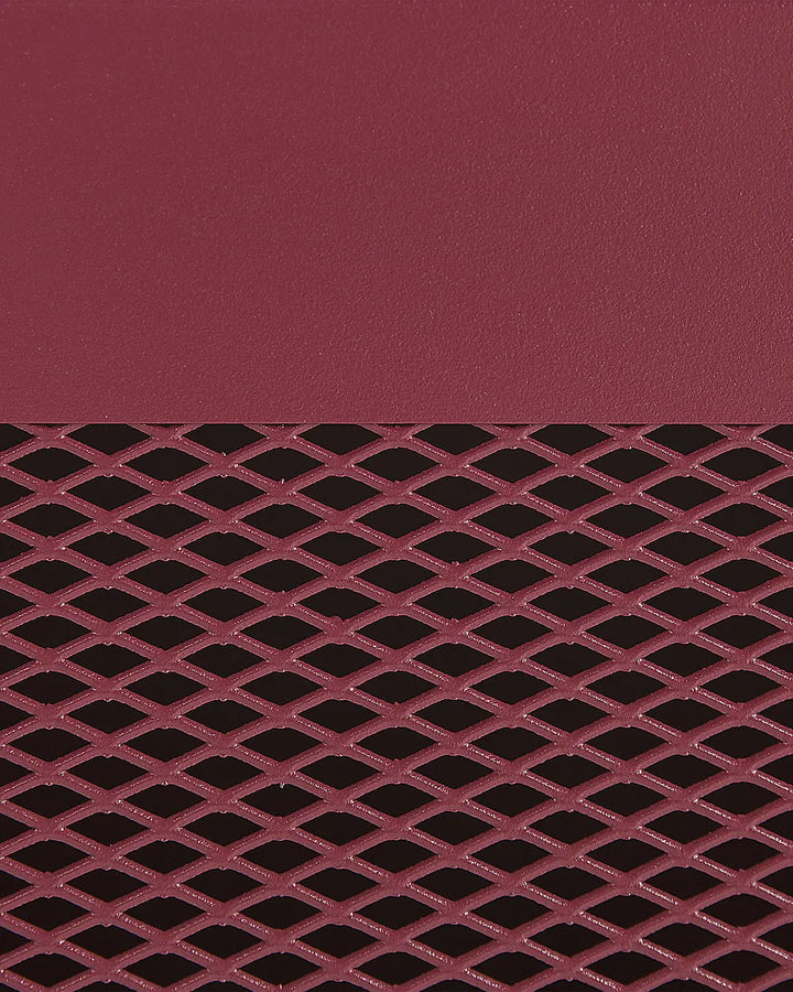 Bedside Table Metal Dark Red Lakitia