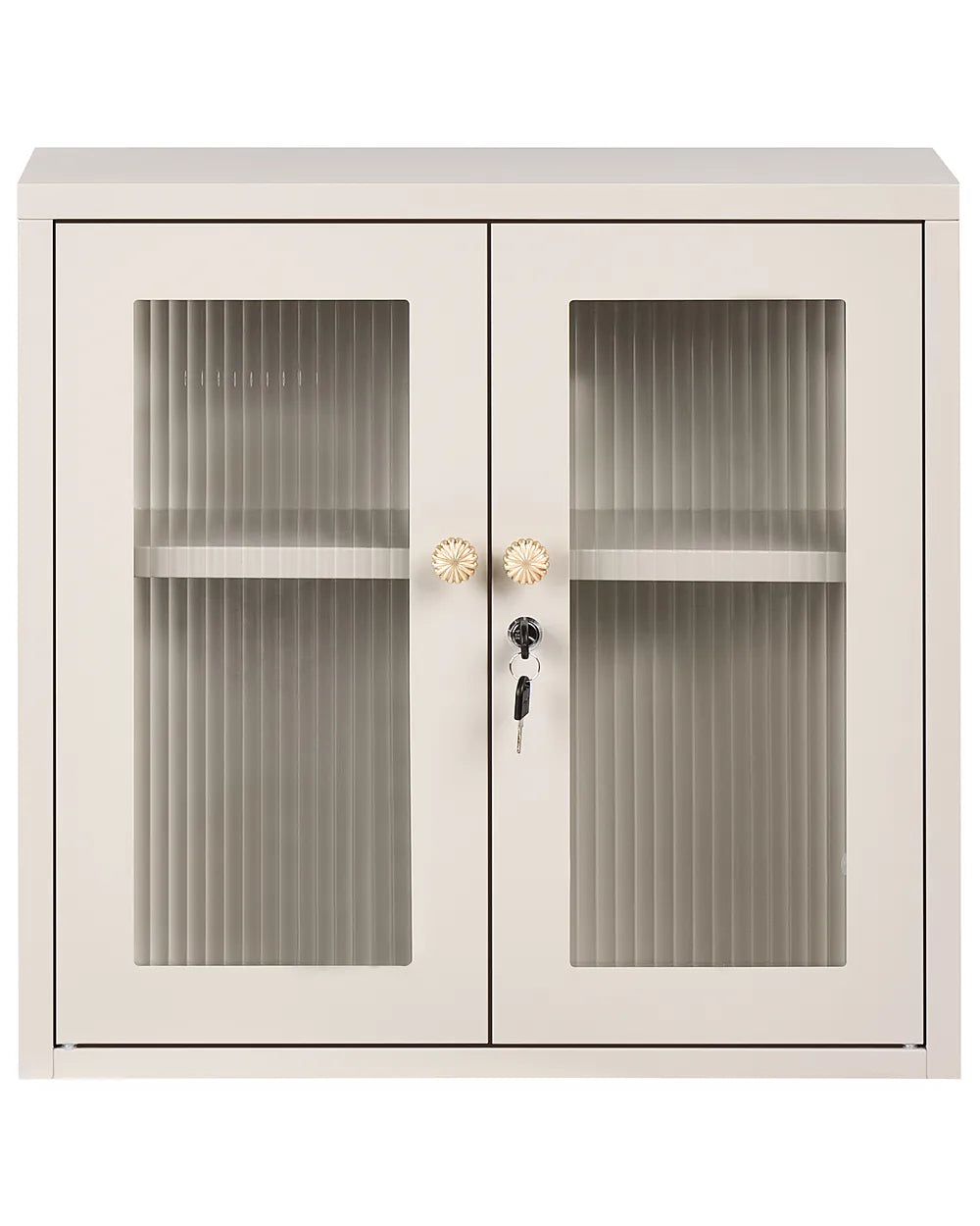 Wall Cabinet 60 cm Metal Beige Danaysha