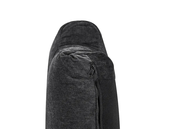 Sofa 3 Seater Chenille Black Clarice