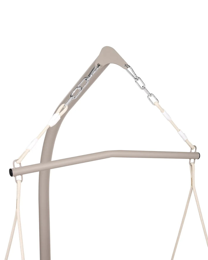 Hanging Chair with Stand Metal Brown Assiatou
