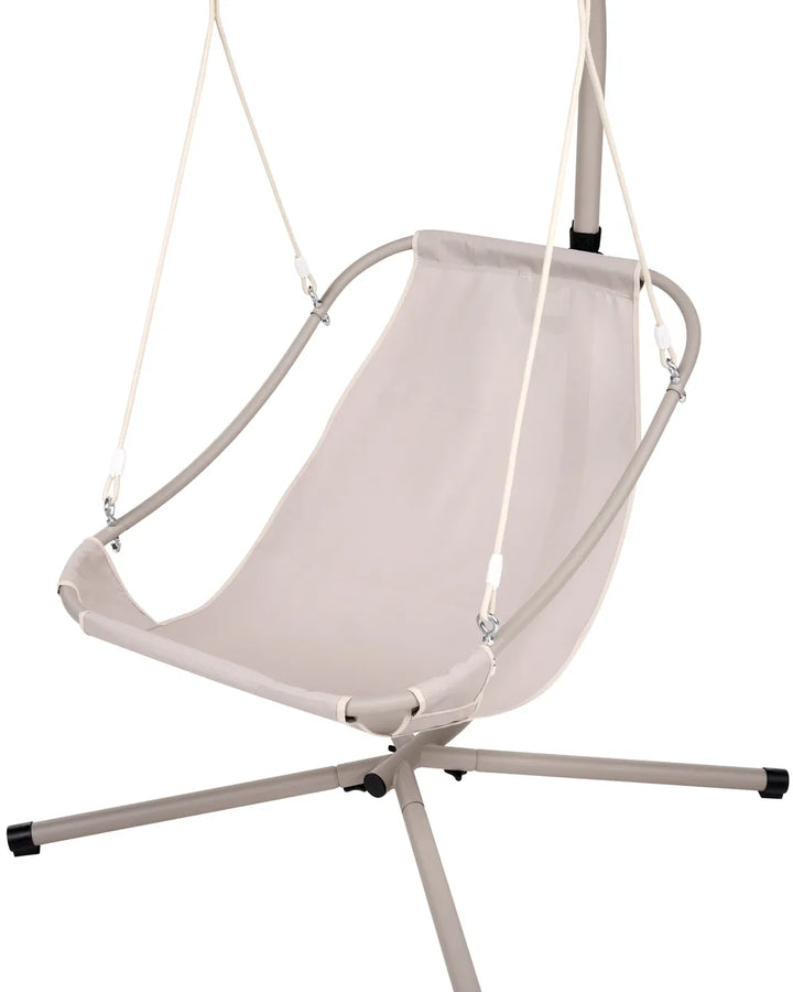 Hanging Chair with Stand Metal Brown Assiatou