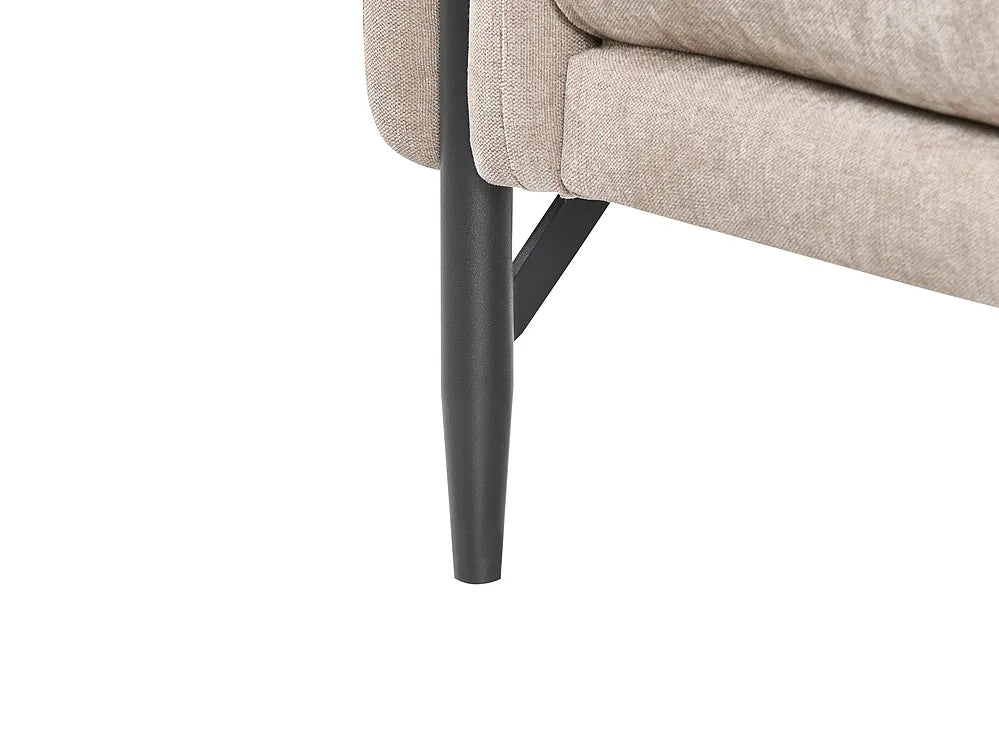 Sofa 3 Seater Chenille Beige Clarice