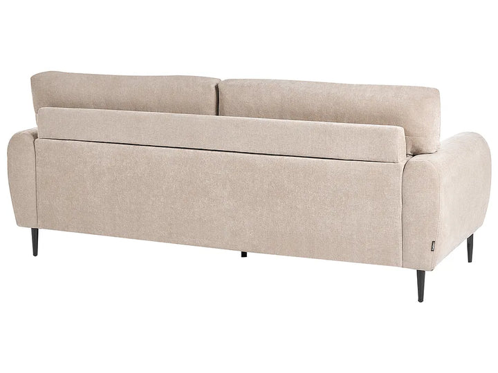 Sofa 3 Seater Chenille Beige Clarice