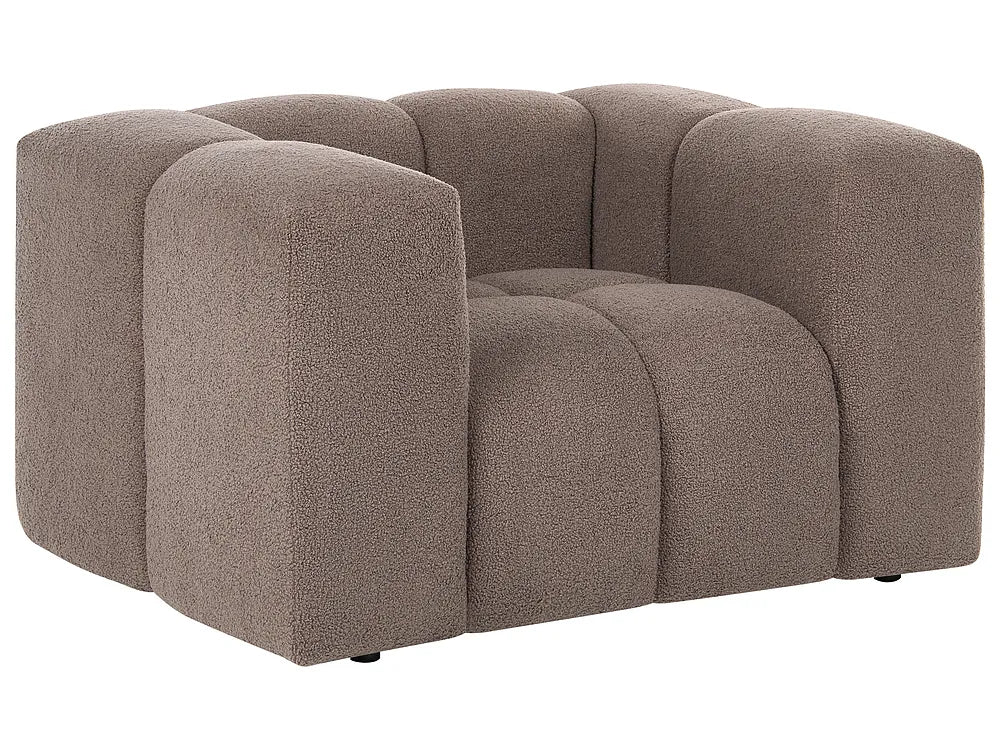 Living Room Set 5 Seater Boucle Taupe Rochdale