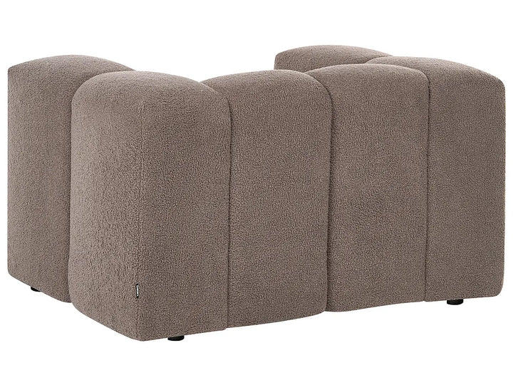 Living Room Set 5 Seater Boucle Taupe Rochdale