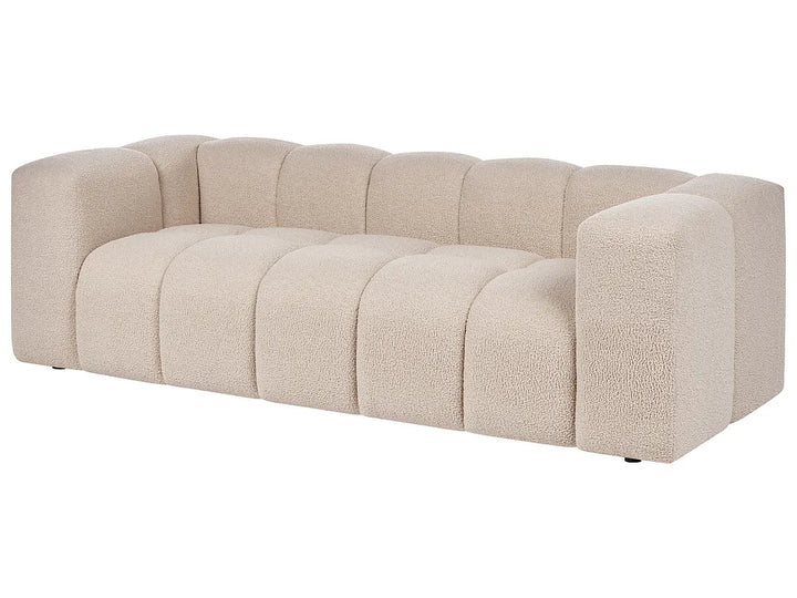 Living Room Set 5 Seater Boucle Beige Rochdale