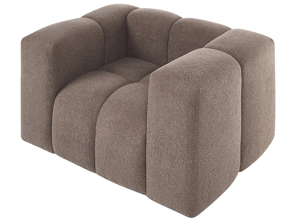 Living Room Set 5 Seater Boucle Taupe Rochdale