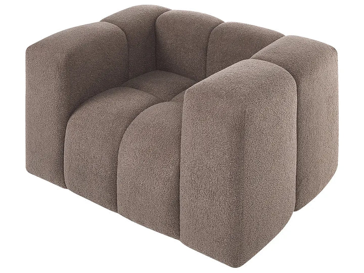 Living Room Set 5 Seater Boucle Taupe Rochdale
