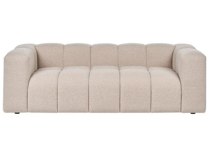 Living Room Set 5 Seater Boucle Beige Rochdale