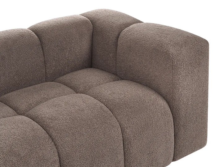 Living Room Set 5 Seater Boucle Taupe Rochdale