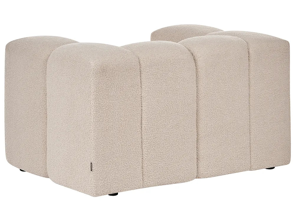 Living Room Set 5 Seater Boucle Beige Rochdale