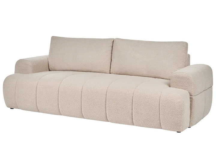Sofa 3 Seater Boucle Beige Bolton