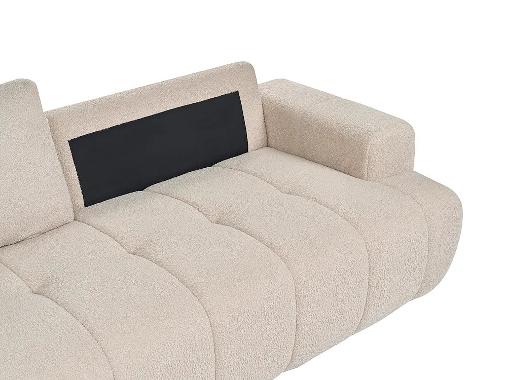Sofa 3 Seater Boucle Beige Bolton