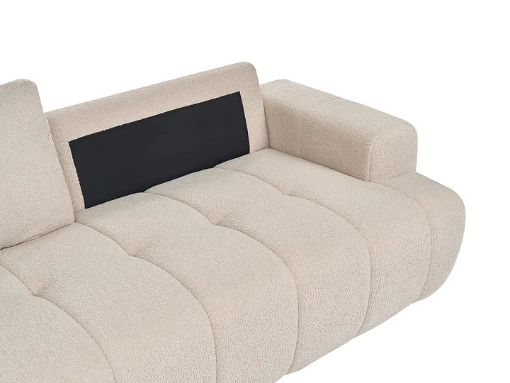 Sofa 3 Seater Boucle Beige Bolton
