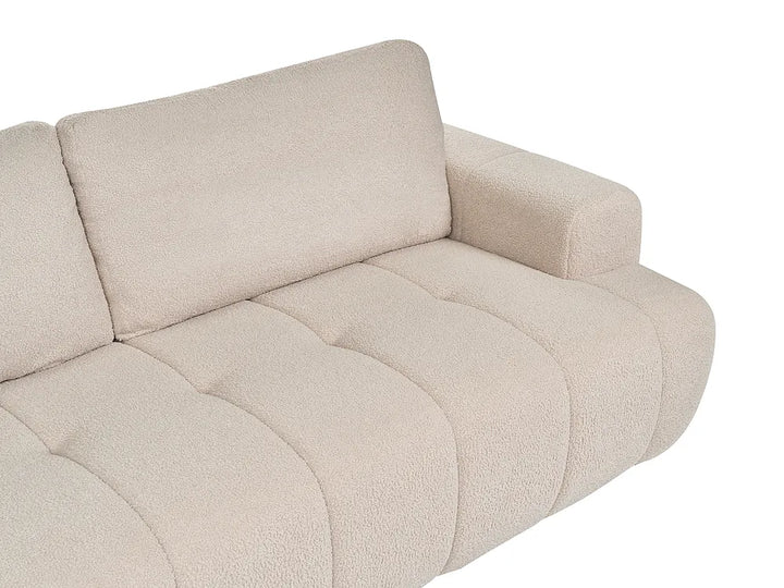 Sofa 3 Seater Boucle Beige Bolton