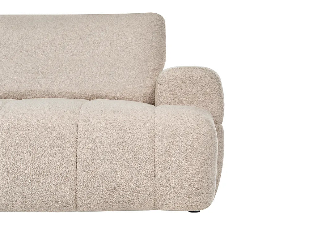 Sofa 3 Seater Boucle Beige Bolton