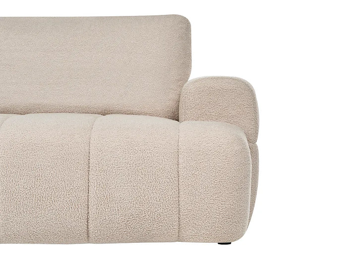 Sofa 3 Seater Boucle Beige Bolton
