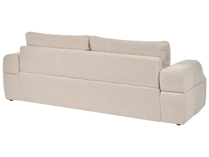 Sofa 3 Seater Boucle Beige Bolton