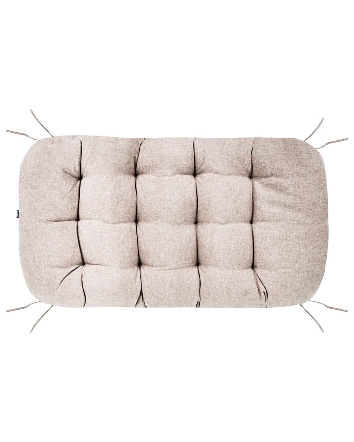 Hanging Chair with Stand Metal Beige Assiatou