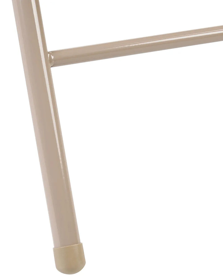 Set of 4 Folding Chairs Metal Beige Blankumsee