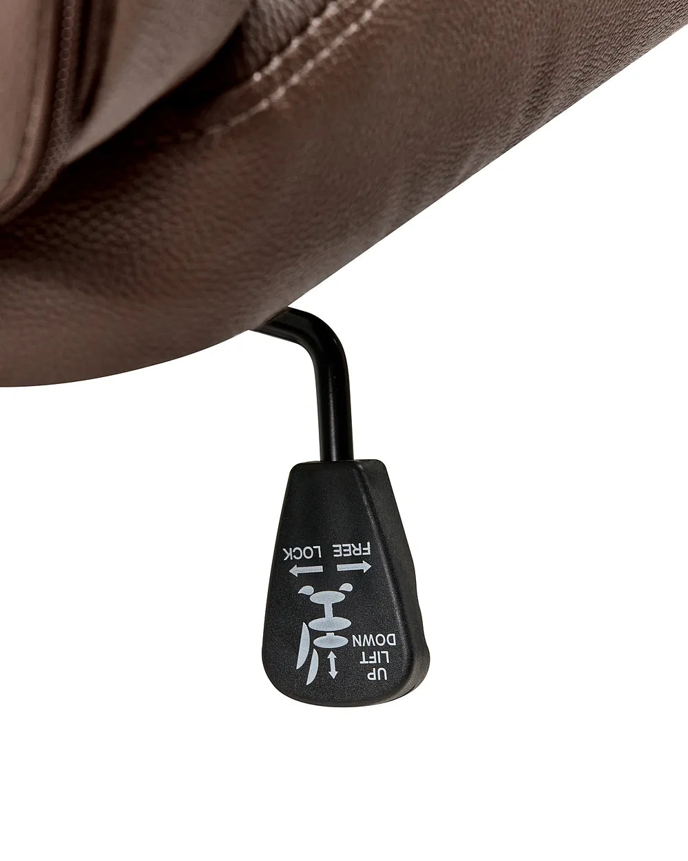 Massage Chair with Heating Leather Dark Brown Chemika