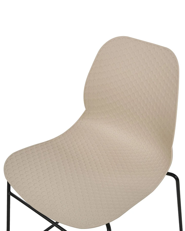 Set of 4 Conference Chairs Beige Reeves
