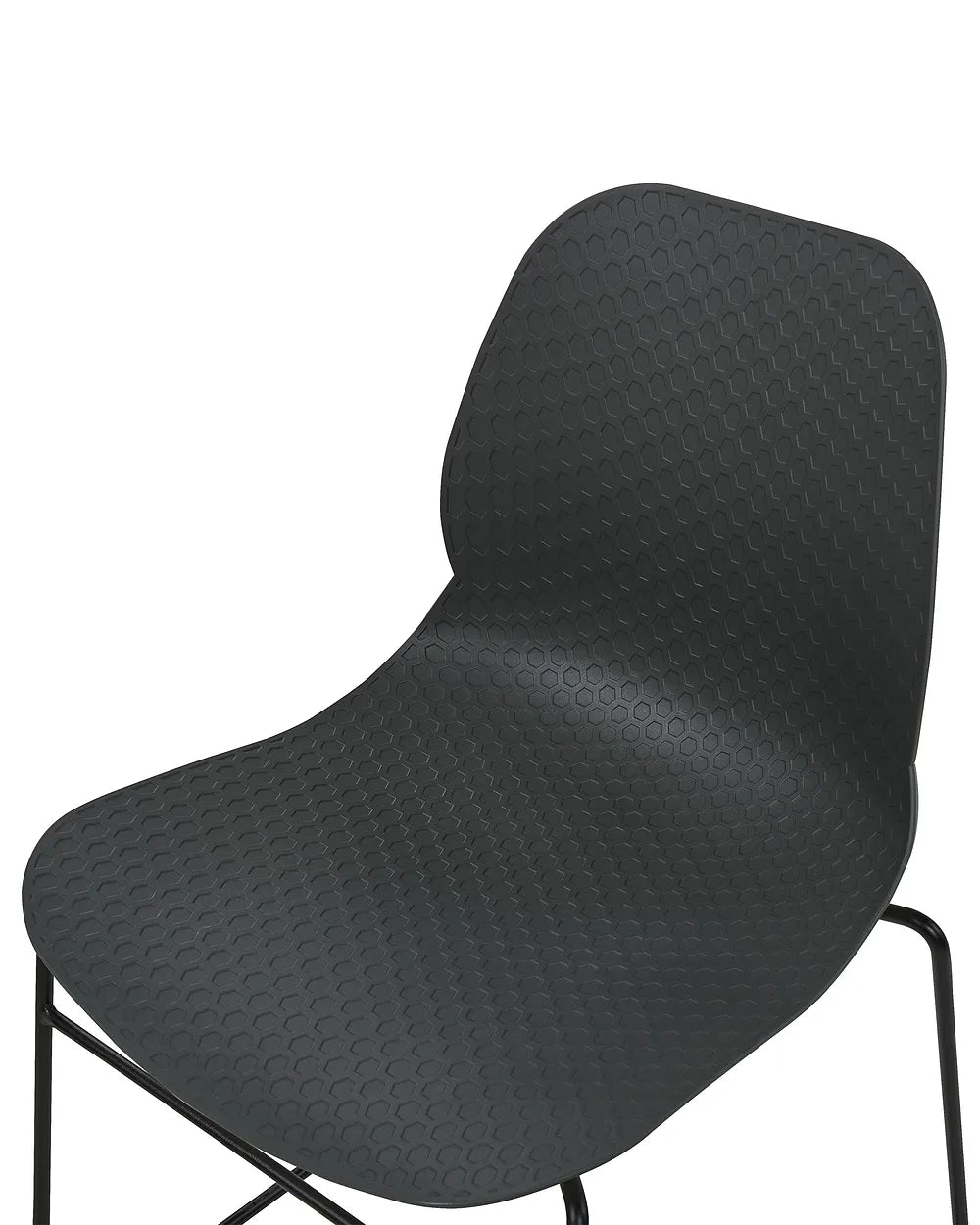 Set of 4 Conference Chairs Dark Grey Reeves
