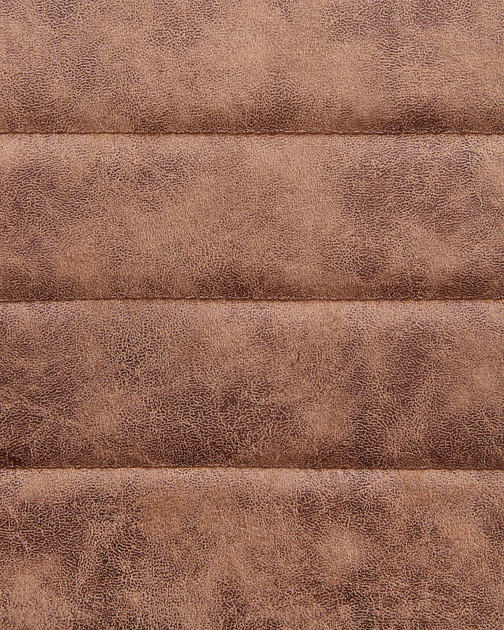 Set of 2 Conference Chairs Faux Leather Brown Jen