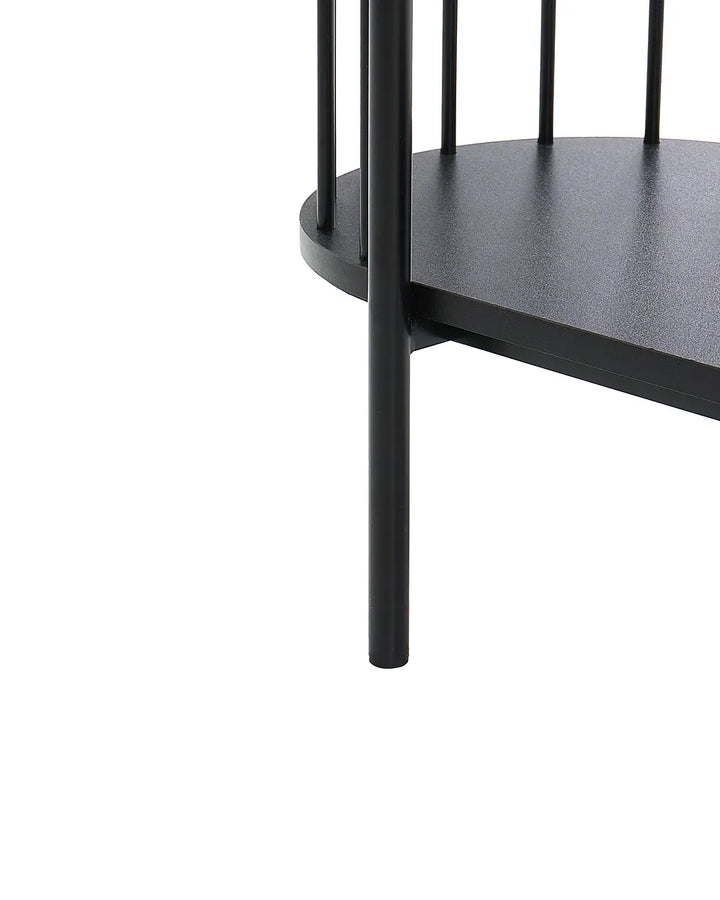 4 Tier Bookcase 172 cm Black Loflin