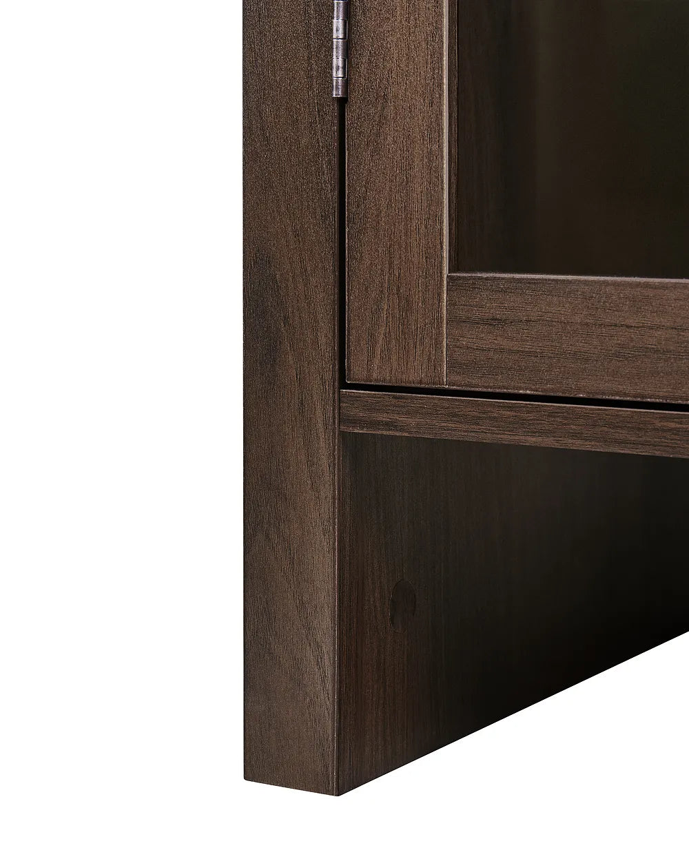 Glass Display Cabinet 79 cm Dark Brown Malina