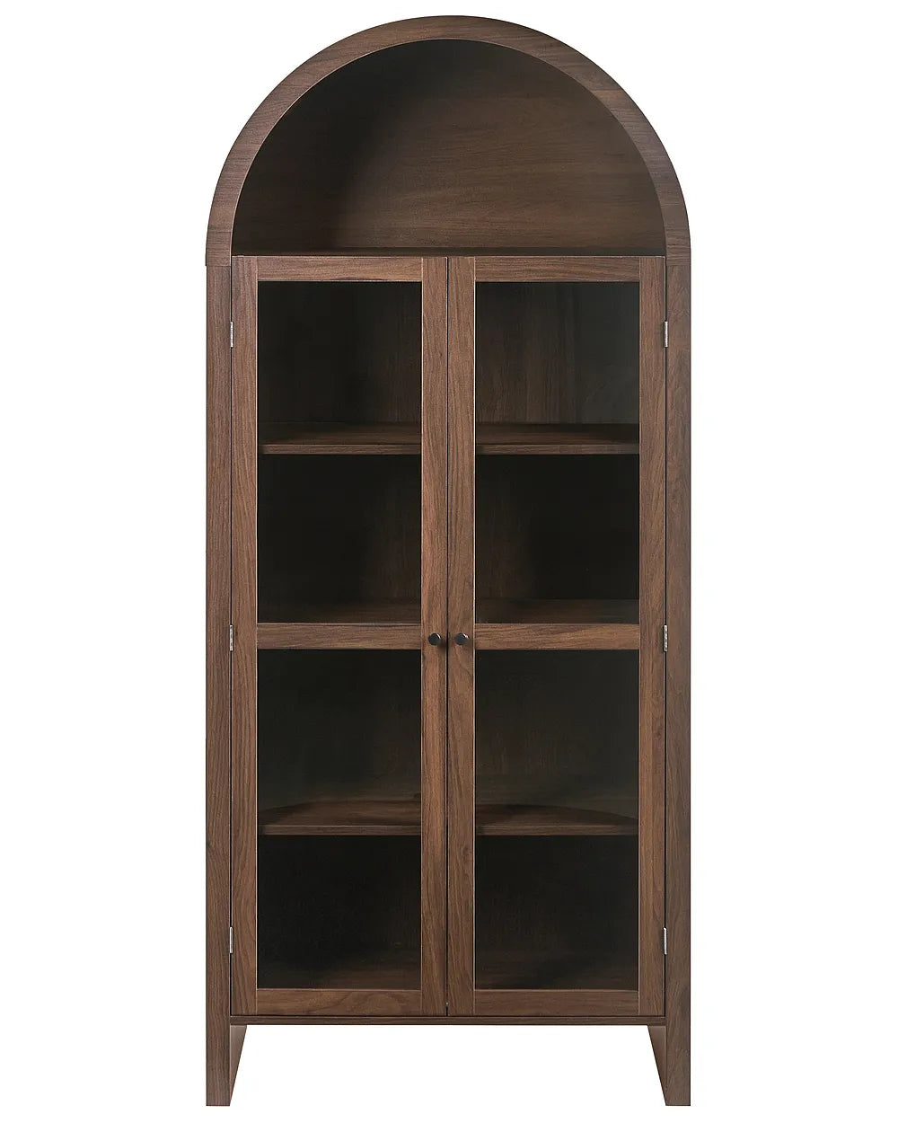 Glass Display Cabinet 79 cm Dark Brown Malina