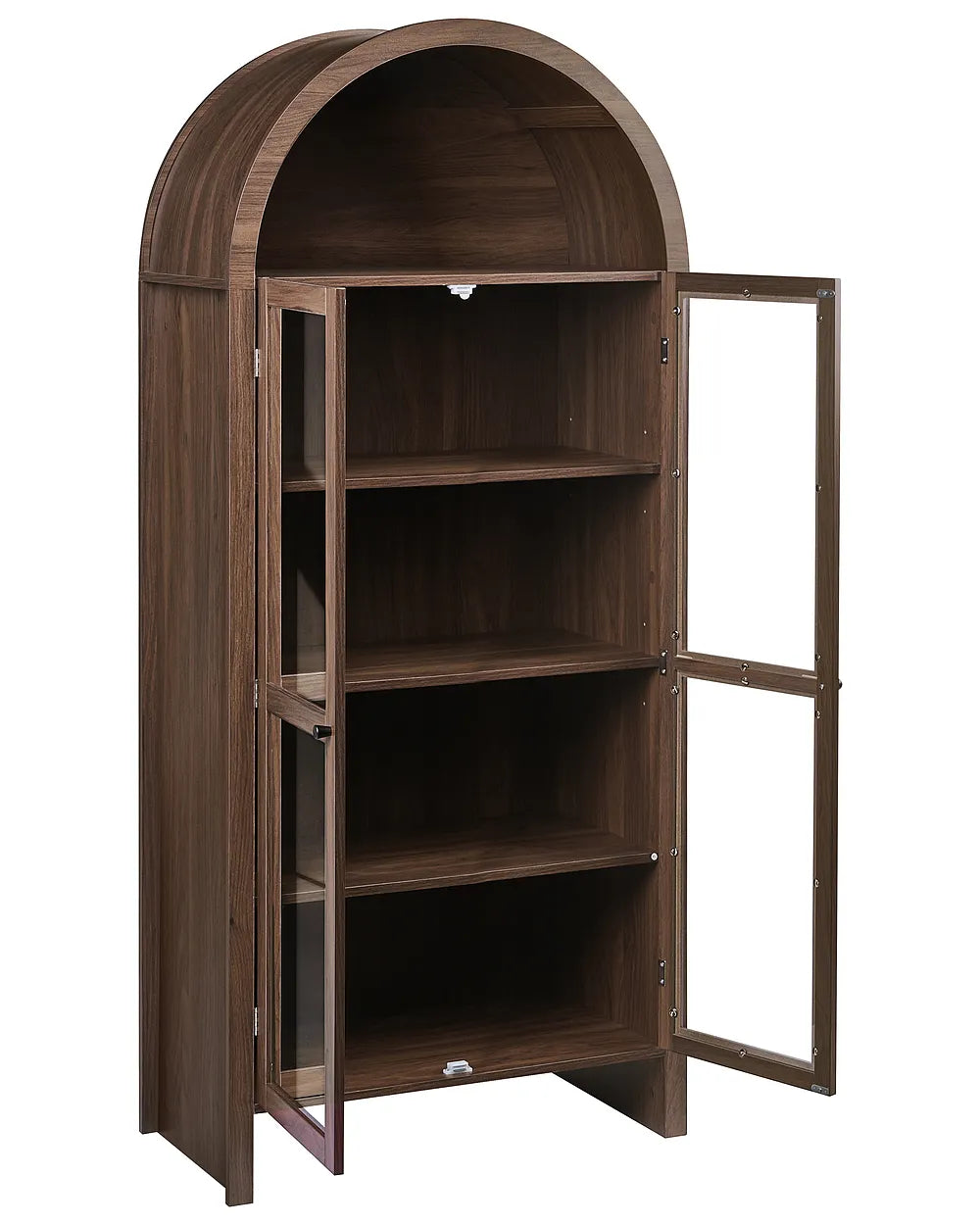 Glass Display Cabinet 79 cm Dark Brown Malina