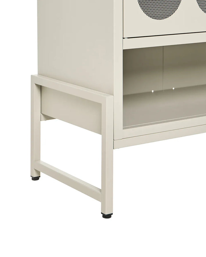 Sideboard Metal Light Beige Oliver
