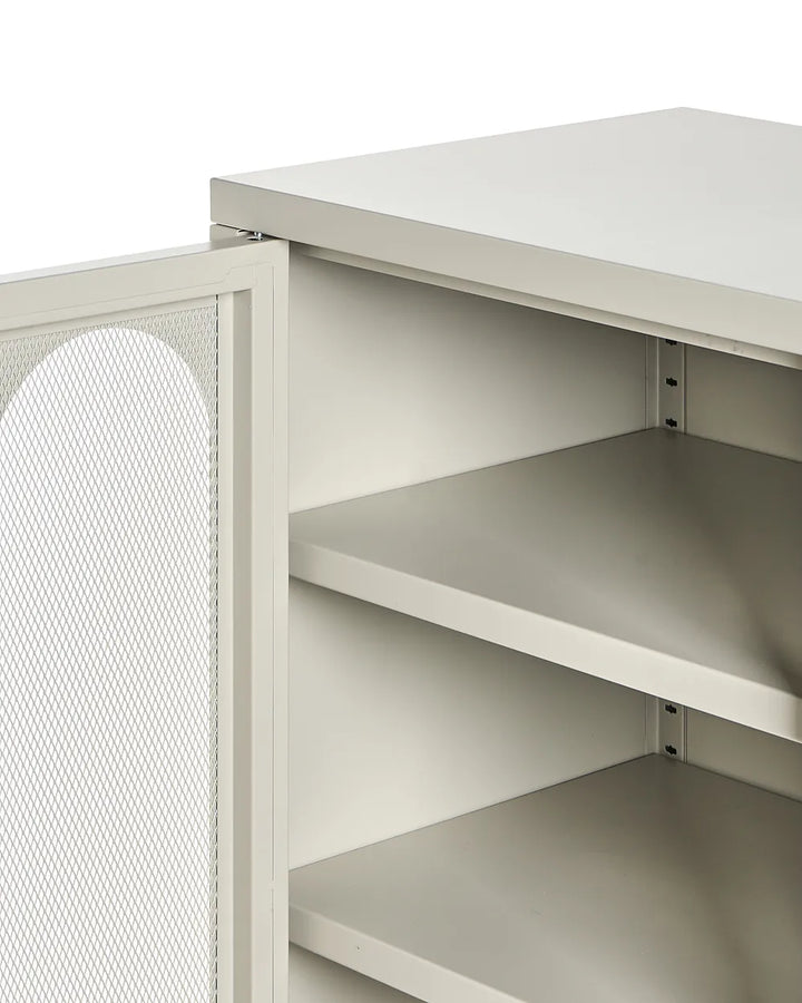 Sideboard Metal Light Beige Oliver