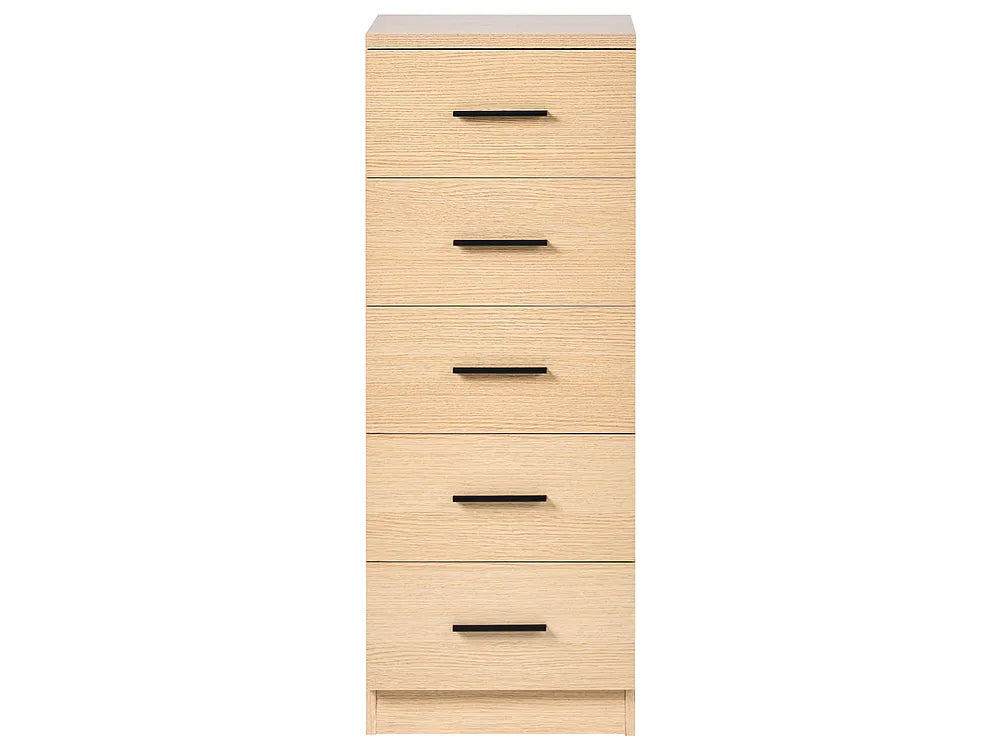 5 Drawer Chest Light Brown Aadam