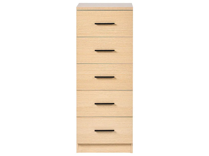 5 Drawer Chest Light Brown Aadam